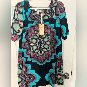 NWT Aryeh dress beautiful colors and print